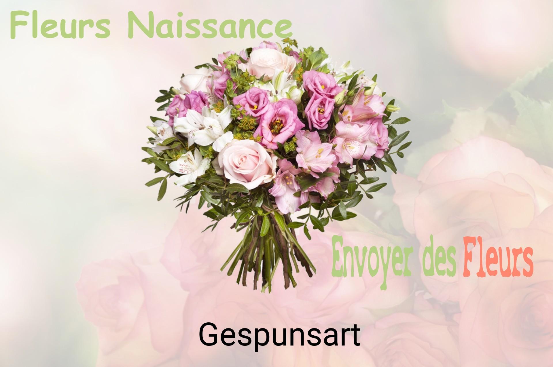 Bouquet de fleurs de naissance livré à Gespunsart